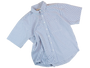 Seersucker Short Sleeve Shirt Blue